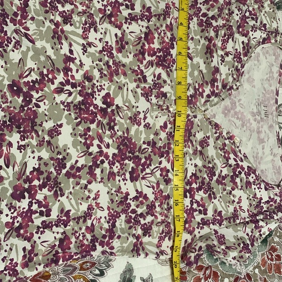 J Jill Floral Pima Cotton top - Picture 4 of 8